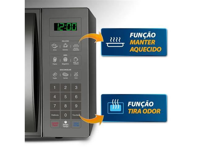 Micro Ondas Mondial Espelhado 34 Litros 1400W 110V - 4