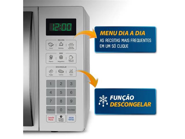 Micro Ondas Mondial Branco 34 Litros 1400W 110V - 2