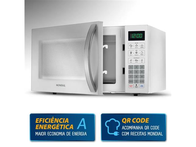 Micro Ondas Mondial Branco 34 Litros 1400W 110V - 5