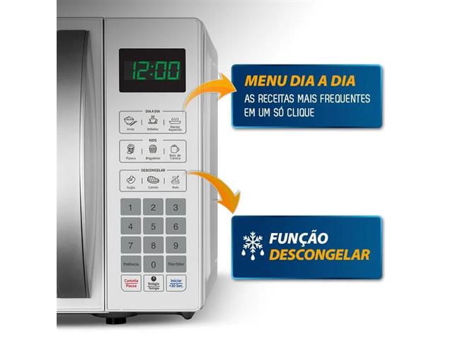 Micro Ondas Mondial Branco 21 Litros 1200W 110V - 2
