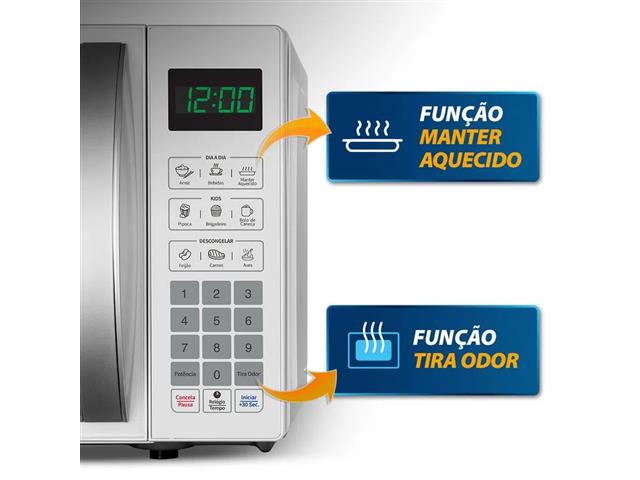 Micro Ondas Mondial Branco 21 Litros 1200W 220V - 4