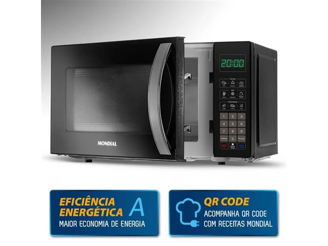 Micro Ondas Mondial Preto 21 Litros 1200W 220V - 5