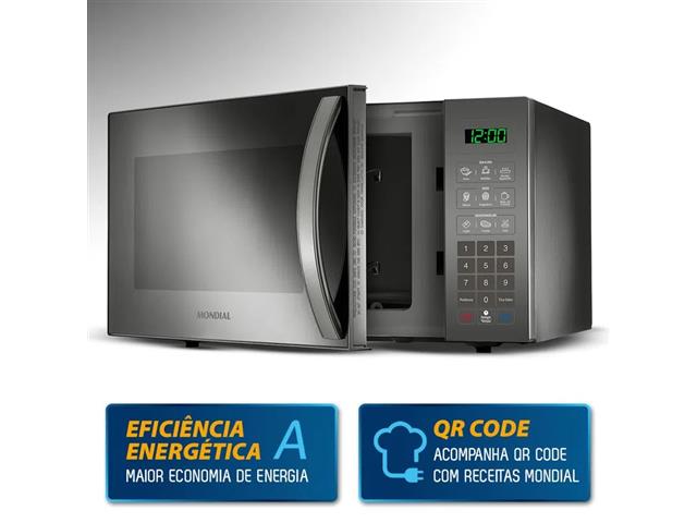 Micro Ondas Mondial Espelhado 34 Litros 1400W  - 5