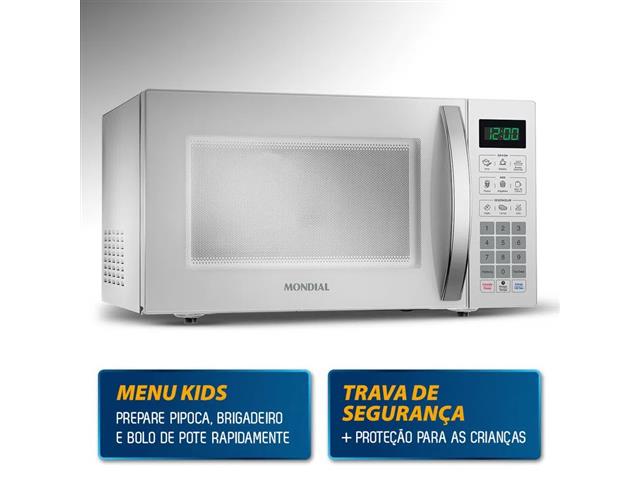 Micro Ondas Mondial Branco 34 Litros 1400W  - 3