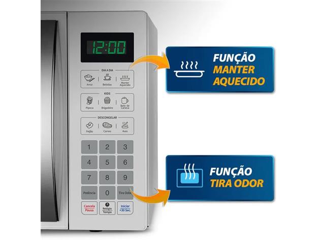 Micro Ondas Mondial Branco 34 Litros 1400W  - 4