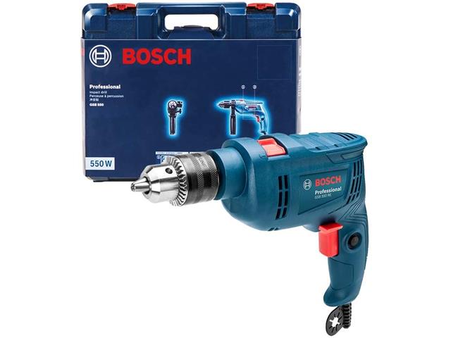 Furadeira de Impacto Bosch GSB 550 com Maleta ...