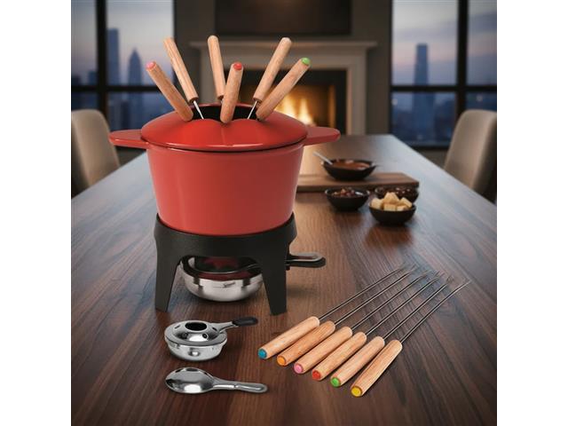 Conjunto para Fondue Haus Sauté Vermelho 10 Peças - 4