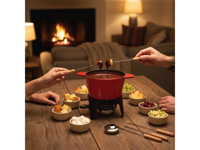 Conjunto para Fondue Haus Sauté Vermelho 10 Peças - 8