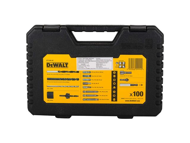 Jogo DeWalt para Furar e Parafusar 100 Peças - 6