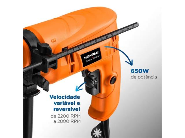 Furadeira com Impacto Mondial FI-RH-01M Rodrigo Hilbert 650W 