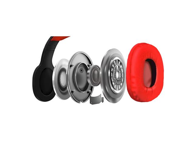 Headset Bluetooth ELG EPB-MS1RD Stream com Microfone Preto e Vermelho - 2