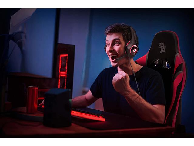 Headset Gamer ELG HGRO1 Ryoko Multiplataforma P3 Preto e Vermelho - 6