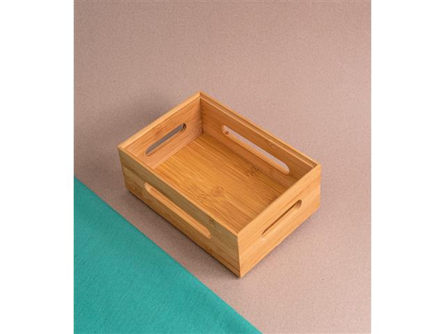 Caixa Organizadora Oikos de Bambu Empilhável 23CM - 2