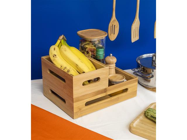 Caixa Organizadora Oikos de Bambu Empilhável 23CM - 6