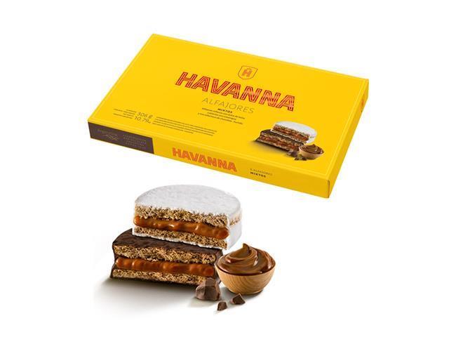 Combo Havanna Alfajores Mistos 6 Unidades e Doce de Leite 420G - 4
