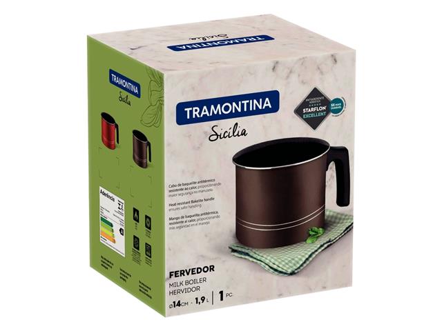 Fervedor Tramontina Sicília Antiaderente Starflon Excellent Avelã 14CM - 2