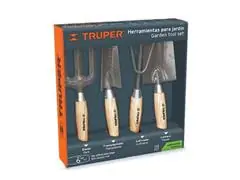 Juego herramientas Truper 6" 4 pzas para jardín - 2
