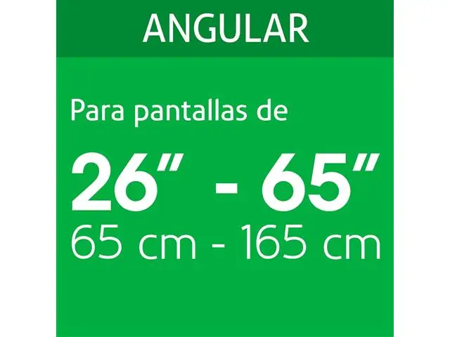 Soporte Truper para Pantallas 26" a 65" Mov Angular 82 Kg color Negro