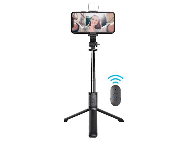 Trípode Celular Gadnic Selfie Stick Bluetooth y Flash