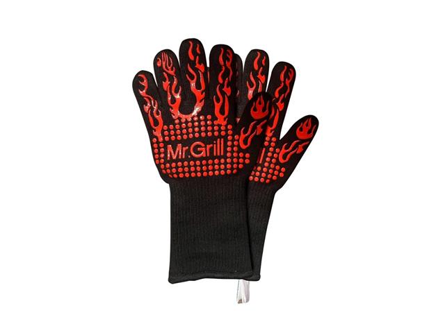 Guantes Protectores de Fuego Mr. Grill, Rojo