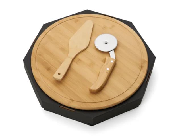 Conjunto para Pizza em Bambu 35CM 3 Peças - 3
