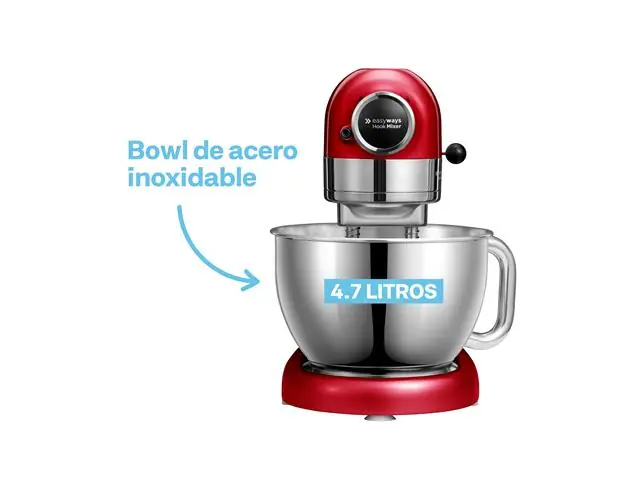 Batidora de Pedestal Hook Mixer Rojo 4,7 Lt EasyWays