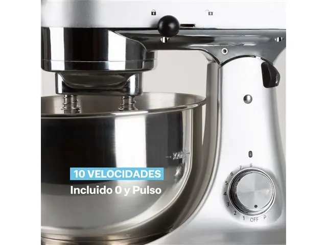 Batidora de Pedestal Hook Mixer Silver 4, 7Lt EasyWays