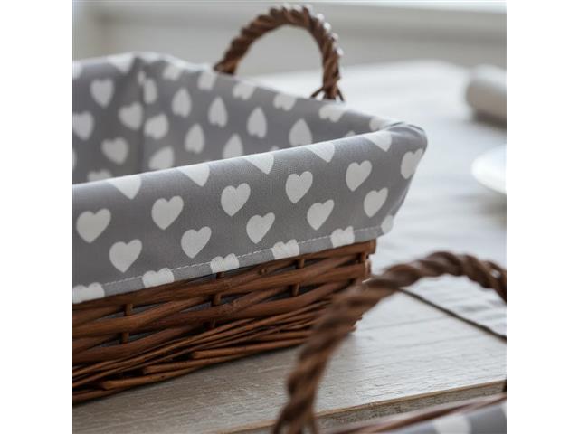 Cesta Quadrada Mundiart com Tecido 23x23/8cm - 6