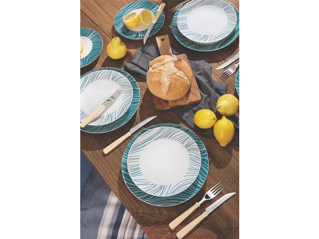 Kit Prato Sobremesa Tramontina Clarice em Porcelana Decorada 6 Peças - 2