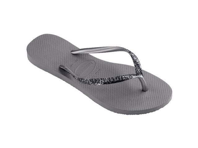 Chinelo Havaianas Slim Glitter II Cinza Aço 35/36 - 2