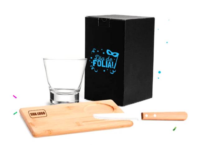 Kit para Caipirinha em Bambu 3 Peças