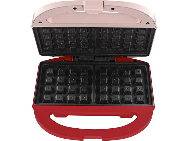Máquina de Waffle Cadence Waf200 Duet Rosa 110V - 2