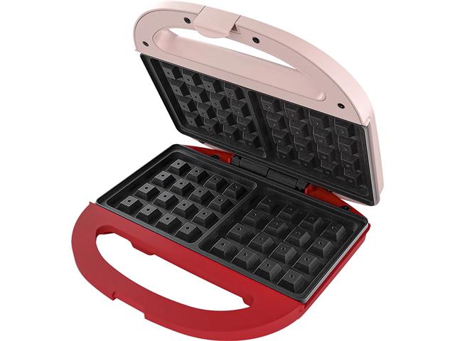 Máquina de Waffle Cadence Waf200 Duet Rosa 110V - 4