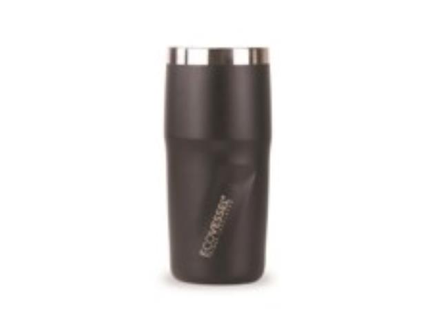 Vaso insulado EcoVessel Metro 473 ml, Negro