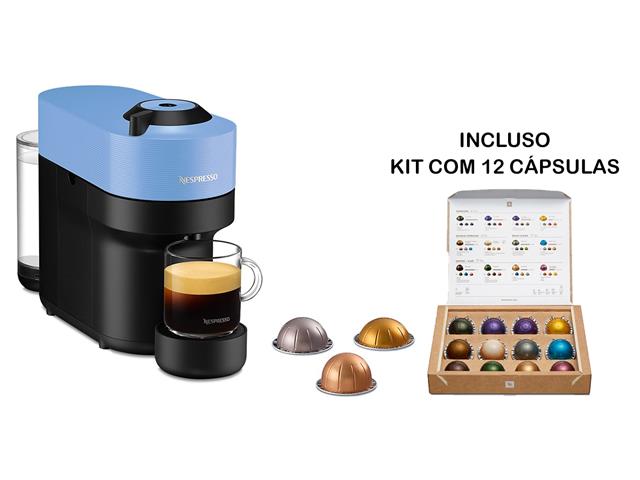 Cafeteira Nespresso Automática Vertuo Pop Azul Pacífico 220V - 1