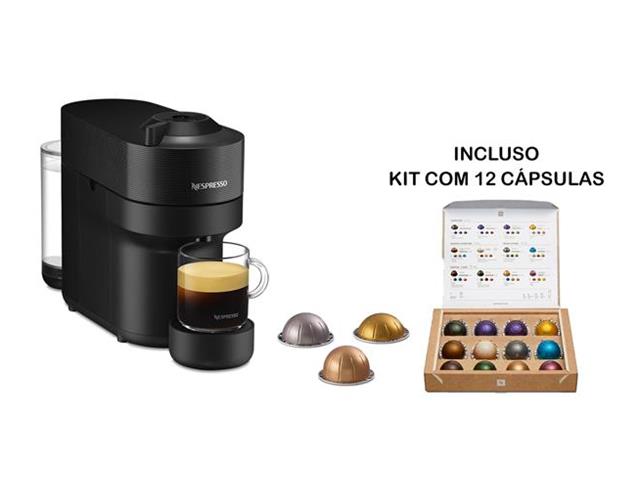 Cafeteira Nespresso Automática Vertuo Pop Preta 110V