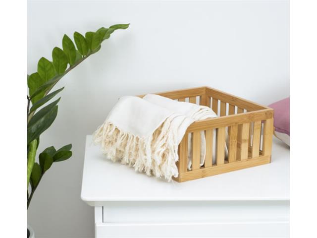 Cesto Ripado Oikos de Bambu 24cm - 1