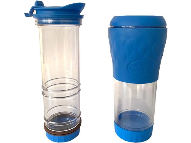 Cafeteira Portátil Pressca 350 ml Isolamento Térmico Azul Real - 1
