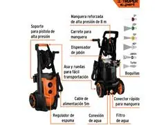 Hidrolavadora eléctrica Truper 2000 PSI motor de inducción - 2