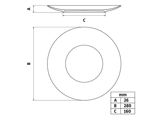 Kit Prato Raso Tramontina Natur em Porcelana Decorada 28cm 6 Peças - 1