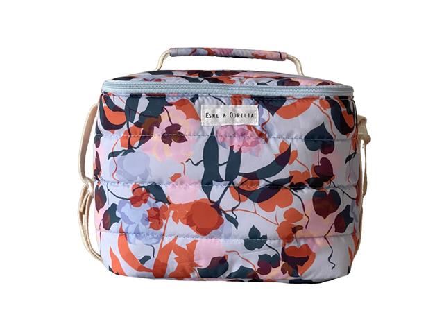 Lonchera Esme & Odrilia Puffer Snack & Tell Enredos, Celeste