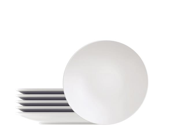 Kit Prato Sobremesa Tramontina Sophia em Porcelana Decorada 6 Peças - 1