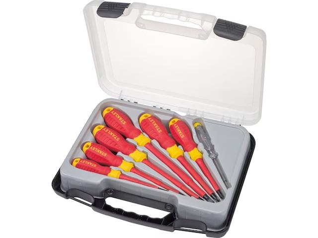 Jogo Chave De Fenda E Phillips Isolada 1000V 7 Peças Stanley - 1