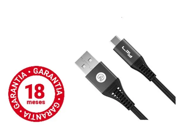 Cabo USB A para Micro USB Lity 1,5m Preto (CRC-101)