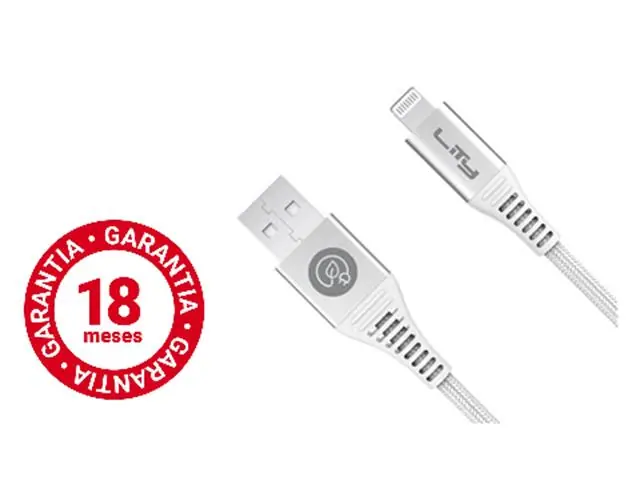 Cabo USB A para Lightning Lity 1,5m Branco (CRC-503)