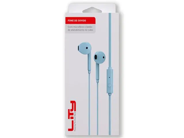 Fone de Ouvido com Fio Lity Azul (EPH-104) - 2