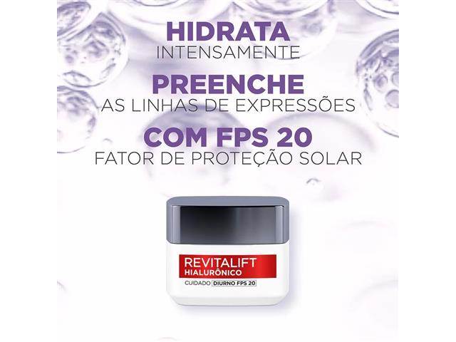 Creme Facial Anti-idade L'Oréal Paris Revitalift Hialurônico Diurno - 1