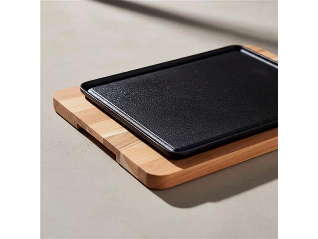 Mix Gril Retangular em Ferro Fundido com Base em Madeira Tramontina - 8