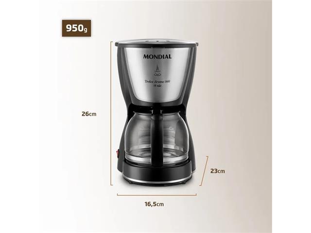 Cafeteira Elétrica Dolce Arome Inox 18 Xícaras Mondial 110V - 4