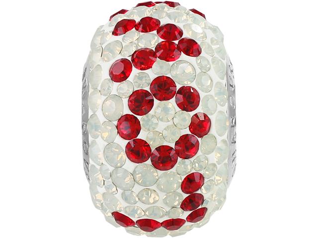 Becharmed Pavé decorado com cristais da Swarovski® Love vermelho